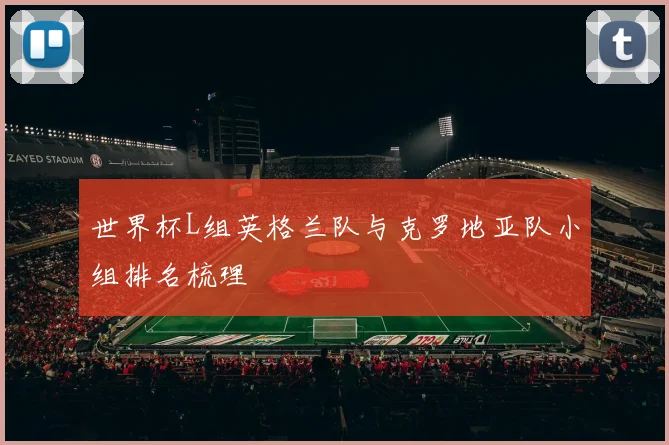 世界杯L组英格兰队与克罗地亚队小组排名梳理